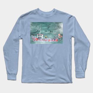 Fishing Boat from Wick Harbour Long Sleeve T-Shirt